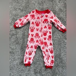 Minnie Mouse Fleece Zipper Toddler Pajamas